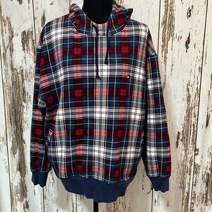 Vintage Tommy Hilfiger Plaid Hoodie
